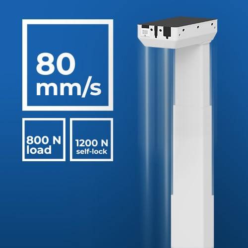 Nieuw: Deskline DL6 Experience™ High-speed frame 80mm per/sec